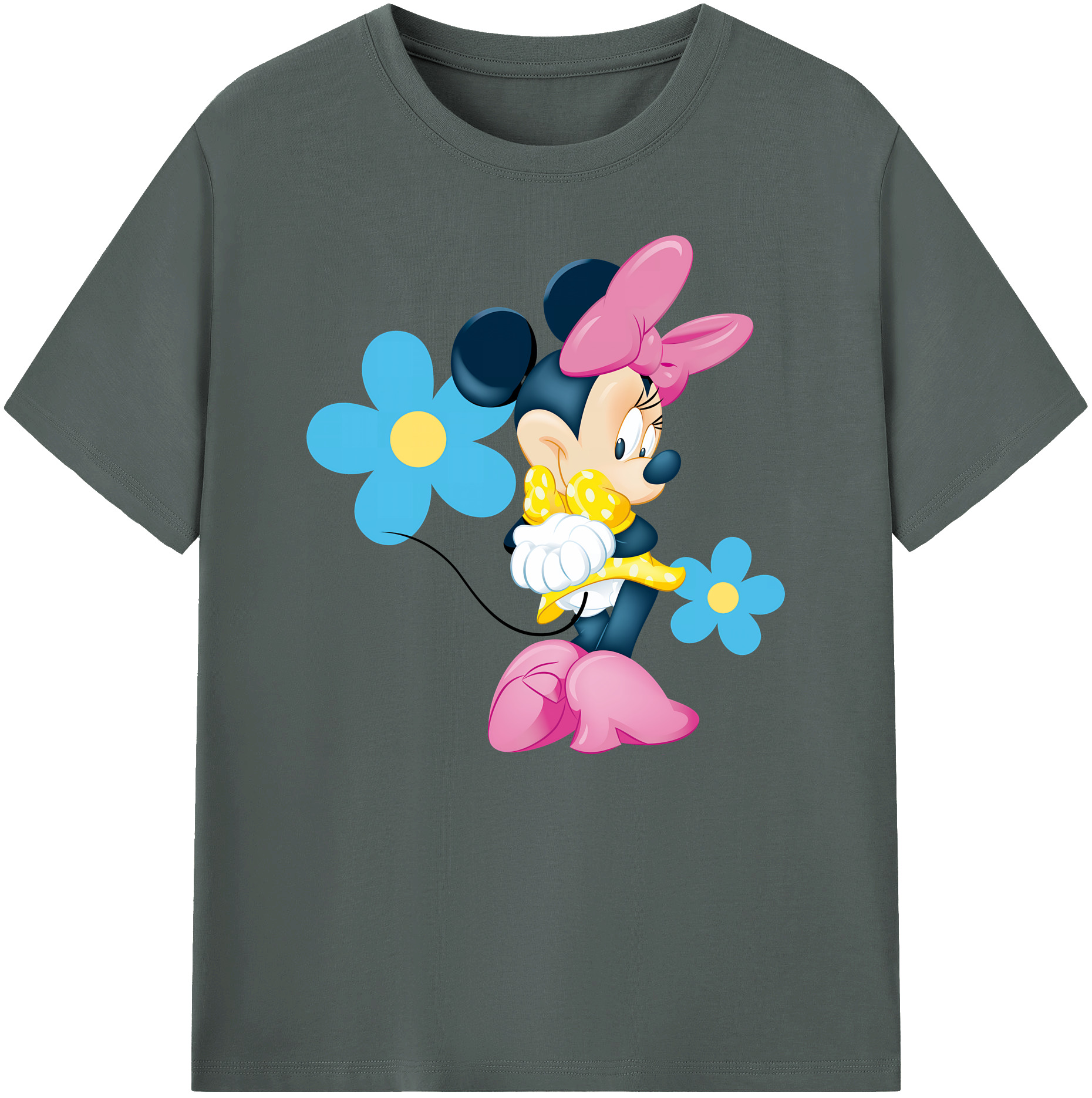 ミッキーマウス Mickey Mouse 綿100％ メンズ半袖Tシャツ｜肌触りやわらか＆通気性